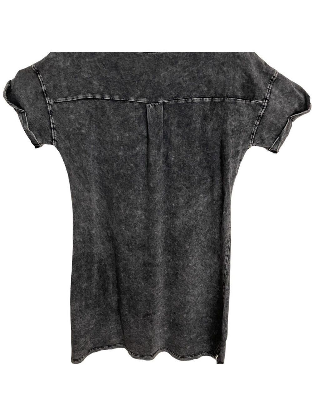 White Crow Black T Shirt Dress Buckle Size Small - Picture 4 of 6
